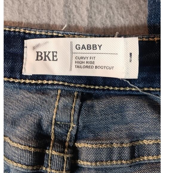 BKE Gabey High Rise Tailored Bootcut Jeans Size 26 × 31.5 Curvy Fit Denim - Picture 5 of 8